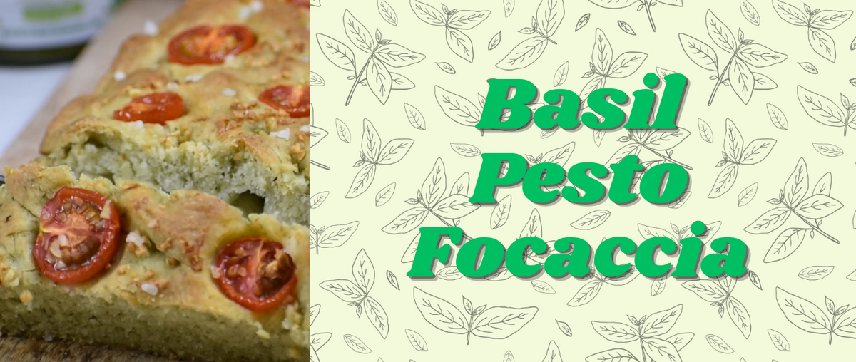 Basil Pesto Tomato Focaccia Dough