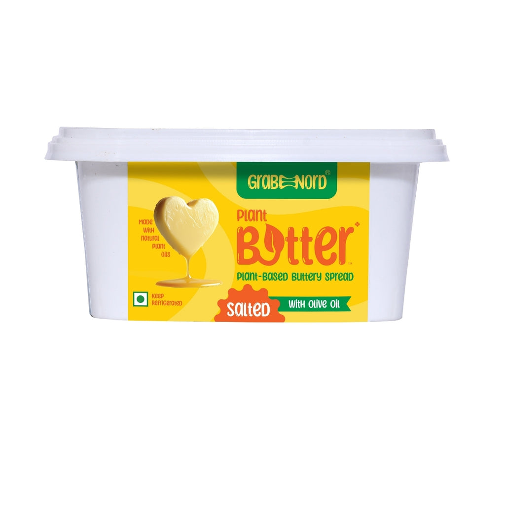 Premium Olive Oil Based Salted Buttery spread (Dairy, Cholesterol & Lactose Free, Cashew Based)
