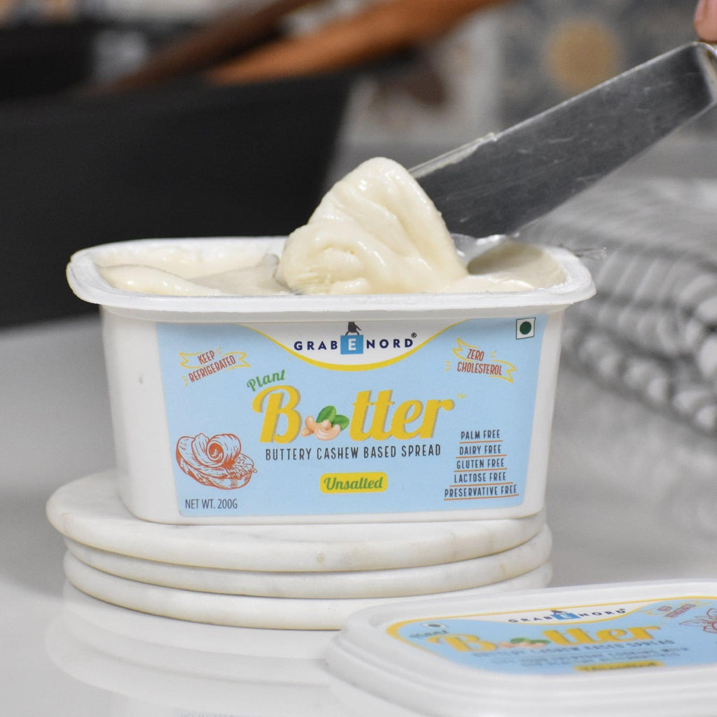 Premium Unsalted Buttery spread (Dairy, Cholesterol & Lactose Free, Vegan, Cashew Based)