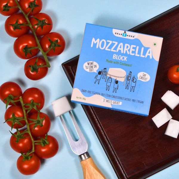 Vegan Mozzarella Cheese Block Healthy & Plant Based 200g Grabenord