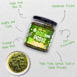 Basil Pesto (Preservative, Dairy, Cholesterol & Lactose Free, Cruelty Free)