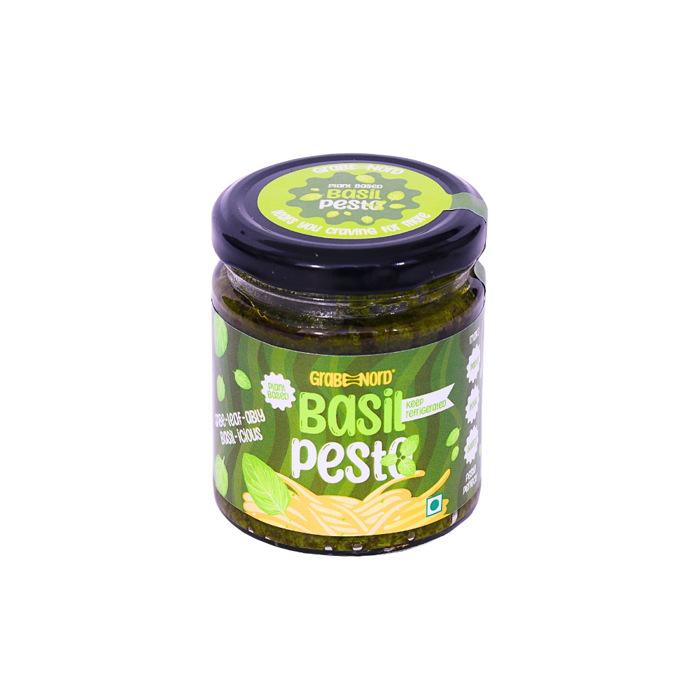 Basil Pesto (Preservative, Dairy, Cholesterol & Lactose Free, Cruelty Free)