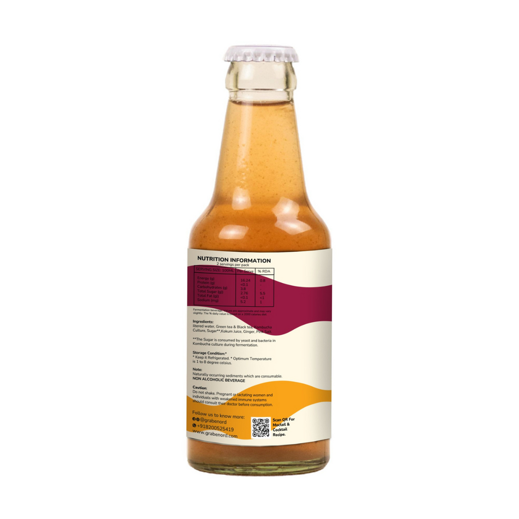 Kokum Ginger Kombucha - 200ml