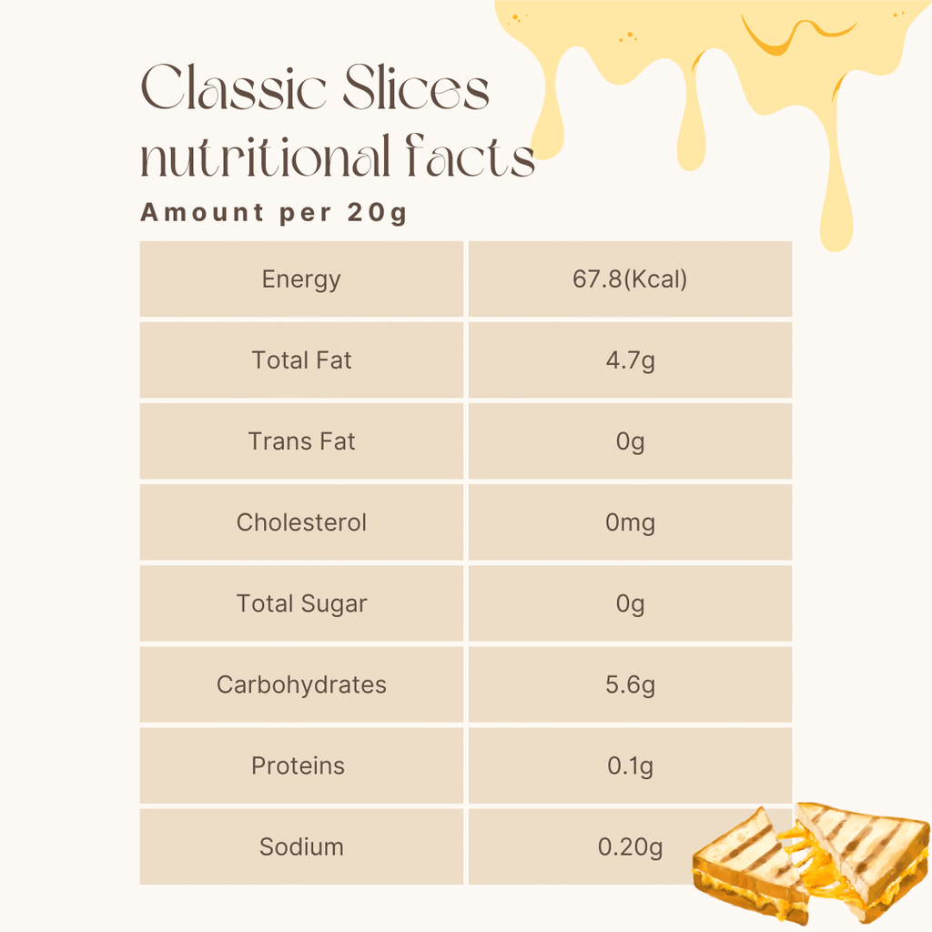 Classic Slice (Dairy, Cholesterol & Lactose Free, Vegan, Cashew Based)