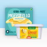 Salted Buttery Spread & Mozzarella Block Combo (Dairy, Cholesterol & Lactose Free, Cruelty Free, Cashew Based)